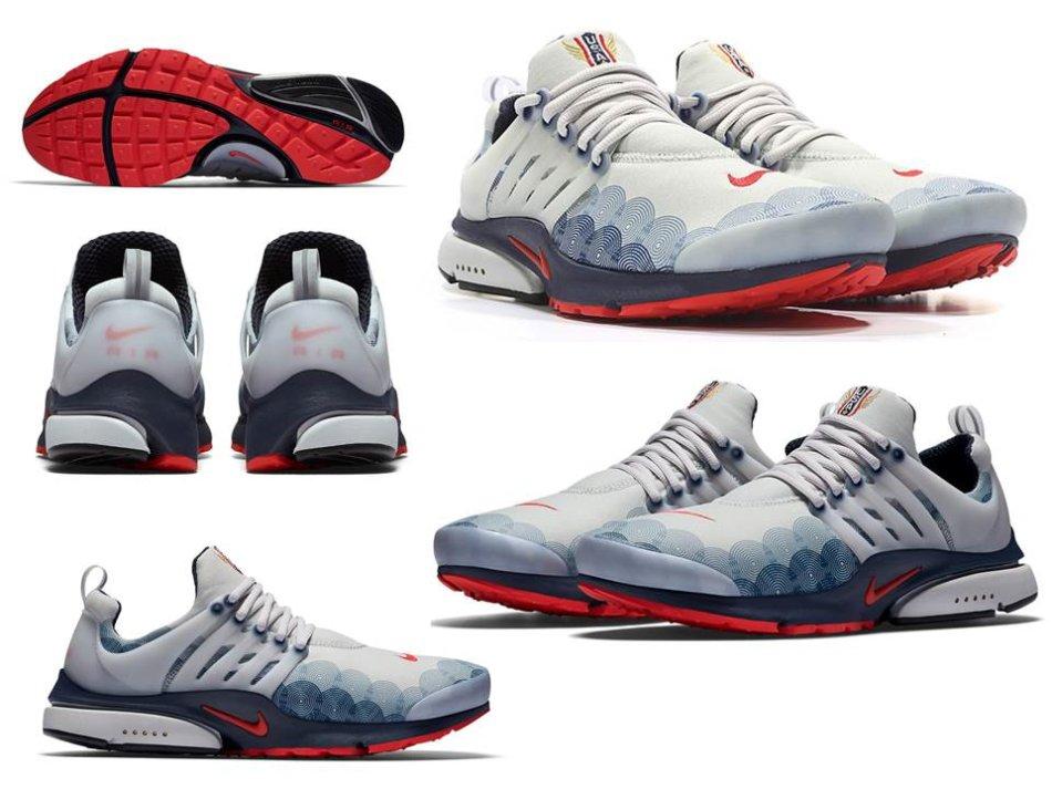 nike air presto olympic usa white running shoes